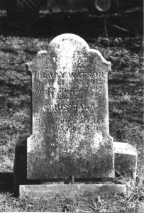 Hilary Watson grave